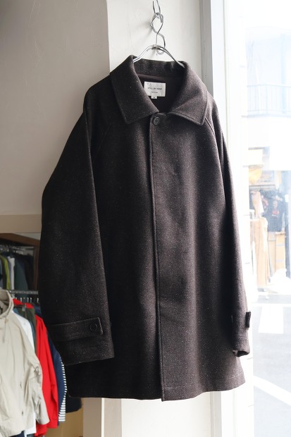 STILL BY HAND SILK NEP HALF COAT CO02263