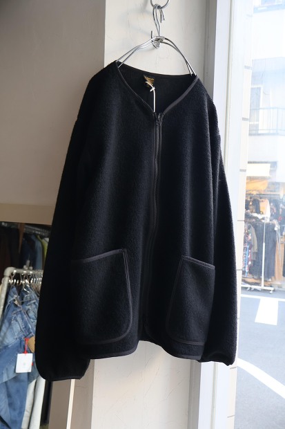 A VONTADE WOOL PILE ZIP CARDIGAN VTD-0652-CS