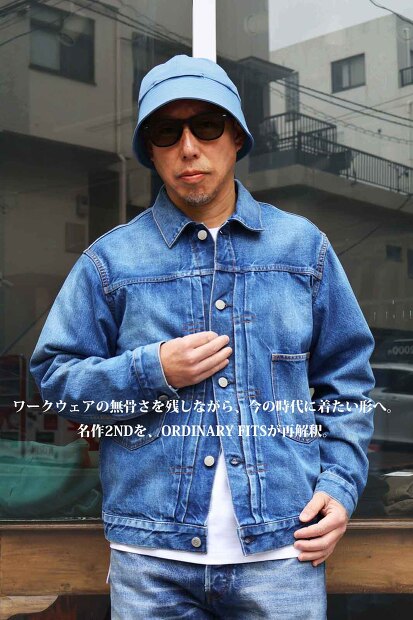 ORDINARY FITS DENIM JACKET TYPE 2ND USED 013USD