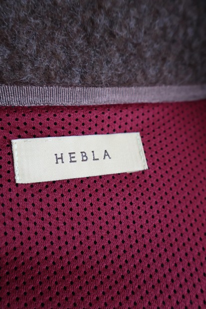 HEBLA WOOL FLEECE HALF ZIP BLOUSON HA620