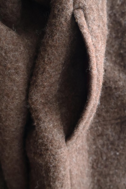 HEBLA WOOL FLEECE HALF ZIP BLOUSON HA620