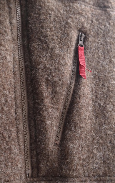HEBLA WOOL FLEECE HALF ZIP BLOUSON HA620