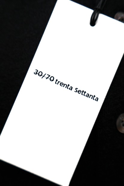30/70 TRENTA SETTANTA LUSSO LONG SLEEVE KNIT POLO #0745 LONG SLEEVE HALF ZIP #0760