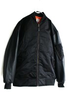 Expansion Bomber Jacket Leather Sleeves 2103JB 60%off