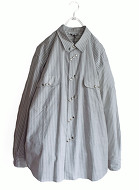 Nulabel Natural Dye Print Stripe Shirt Kure