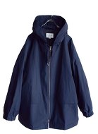 Still by hand Silicone coated hooded coat BL04251