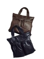 TRIALOGUE STUDIO オールレザーヘルメットバッグ NK045