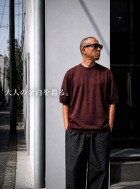 STILL BY HAND コットンリネン半袖ニット KN03262