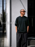 STILL BY HAND コットンリネン半袖ニット KN03262