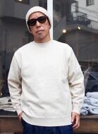 YONETOMI RIGID CASHMERE SWEATER CREW NECK PULLOVER